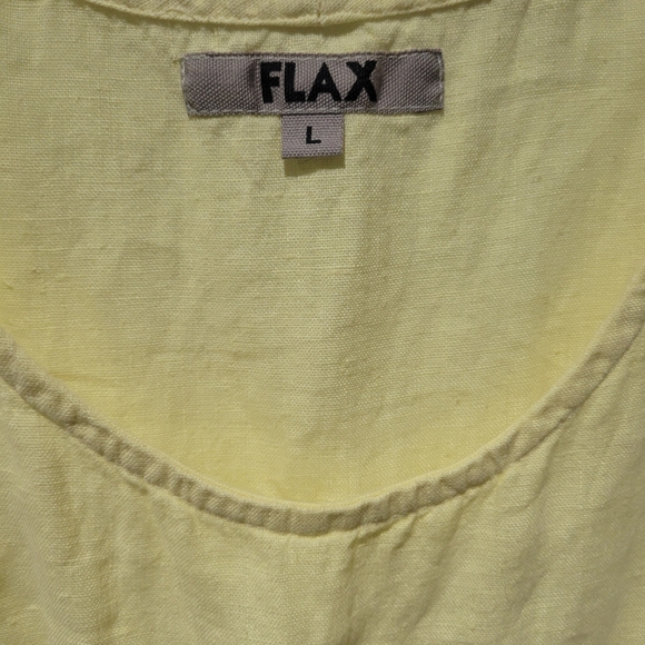 Flax Linen Maxi Dress Yellow - Picture 4 of 9